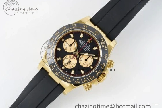 MiroTime 0429 Daytona 116518 BTF 1:1 Best Edition Paul Newman Black YG Dial on Oysterflex Rubber Strap SA4130 V Modern 2259